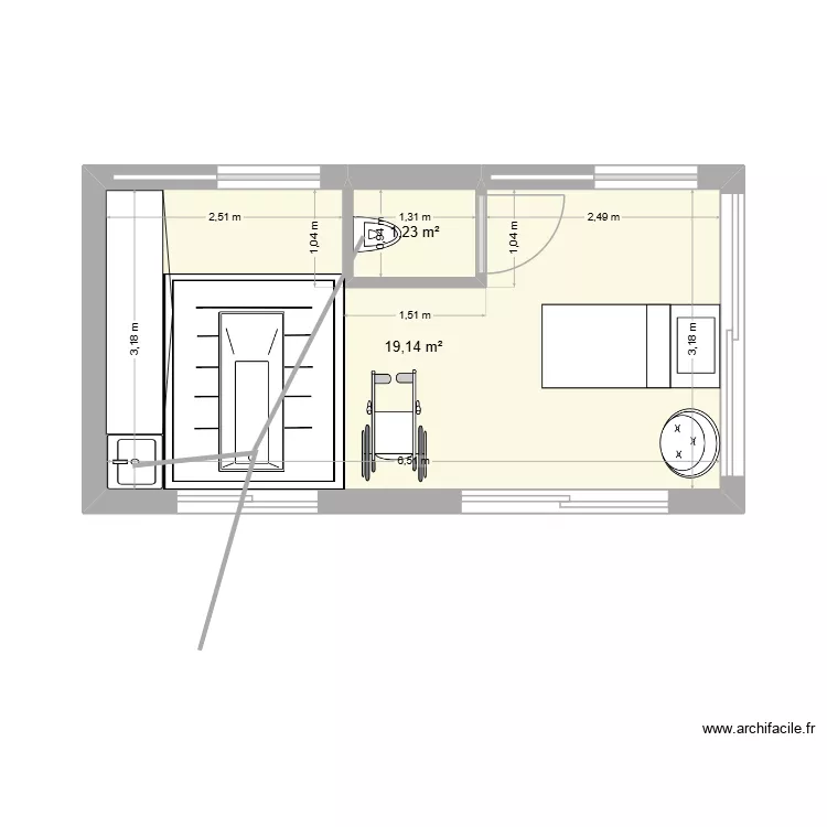 EXTENSION ALEXIS. Plan de 2 et 20 m² EXTENSION ALEXIS. Plan de 2 et 20 m²