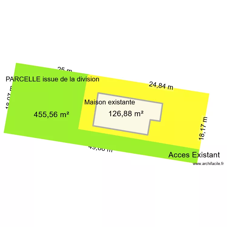 PARCELLE AI45 Bonneville 2. Plan de 1  et 127 m²