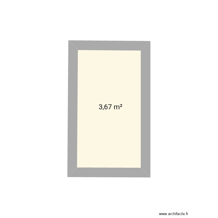 Nichoir. Plan de 1 pièce et 4 m2