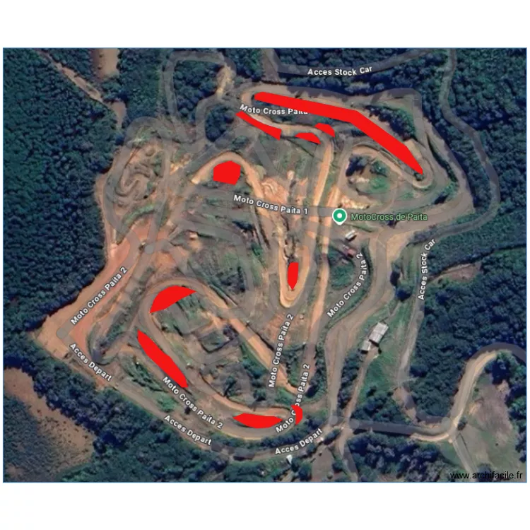 moto cross. Plan de 