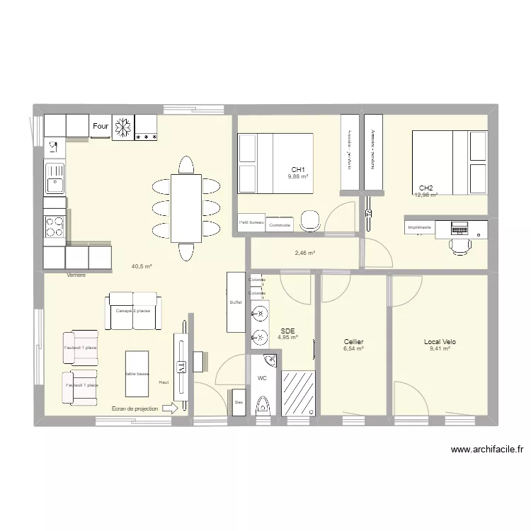 Saintes Chantal B. Plan de 