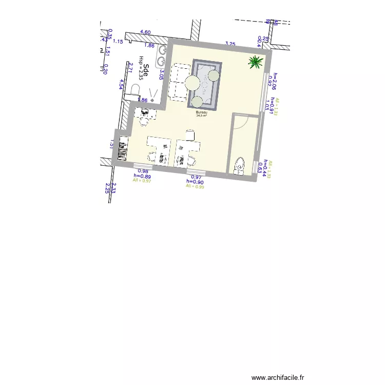 TOISON D OR CONCIERGERIE. Plan de 