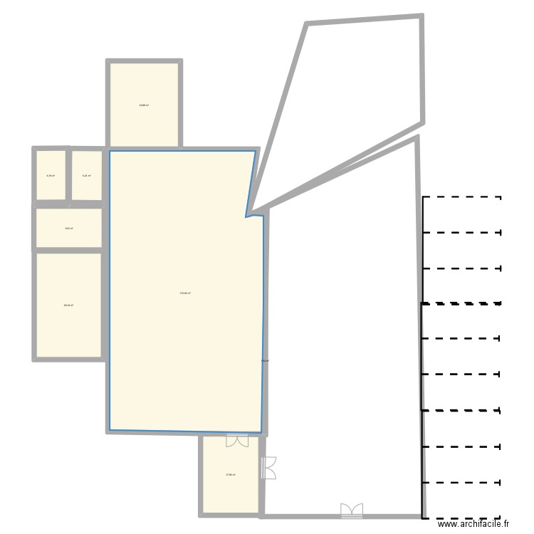 Plans cuisine . Plan de 8 pièces et 269 m2