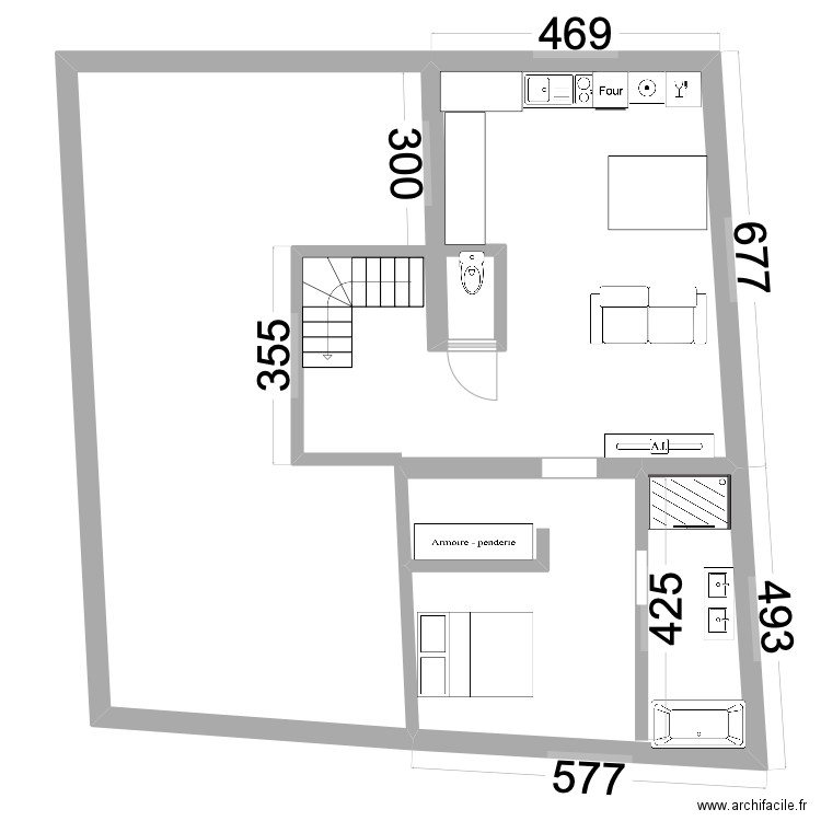 niveau 2. Plan de 0 pièce et 0 m2
