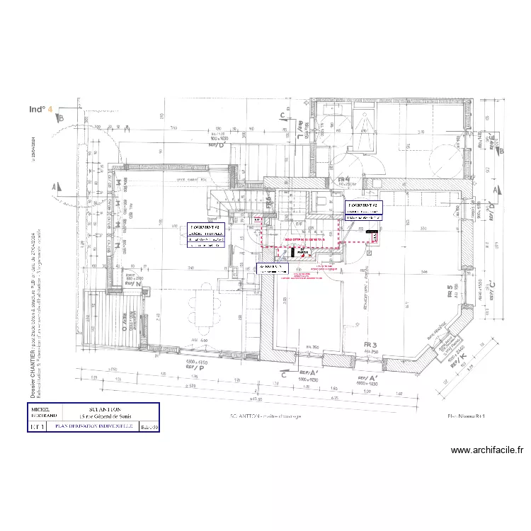 derivation antton etage 1. Plan de 