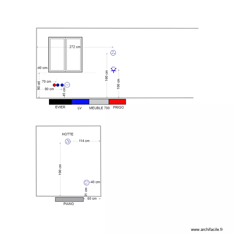 VINZIEUX CUISINISTE. Plan de 