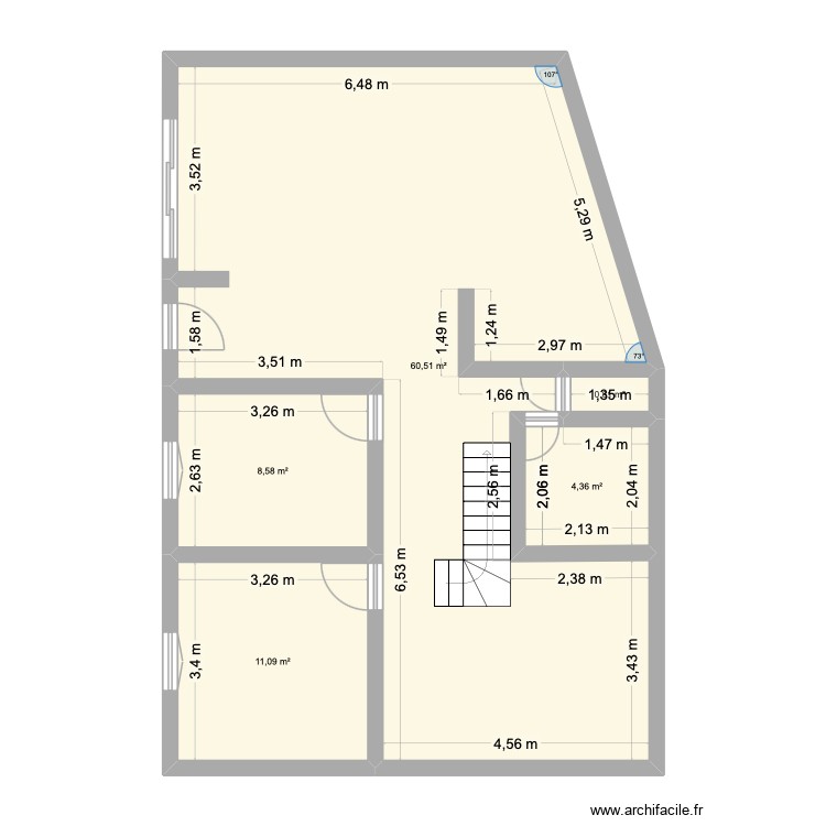 RDC La Vernelle. Plan de 0 pièce et 0 m2