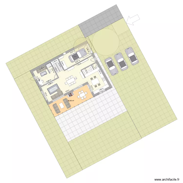 Maison - version Svend. Plan de 8 Pièces et 220 m²