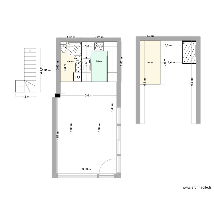 erquy avec étage. Plan de 0 pièce et 0 m2