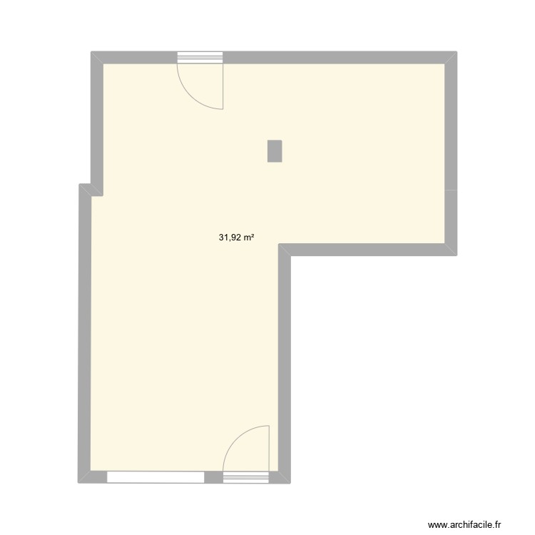 Praloup vide. Plan de 0 pièce et 0 m2