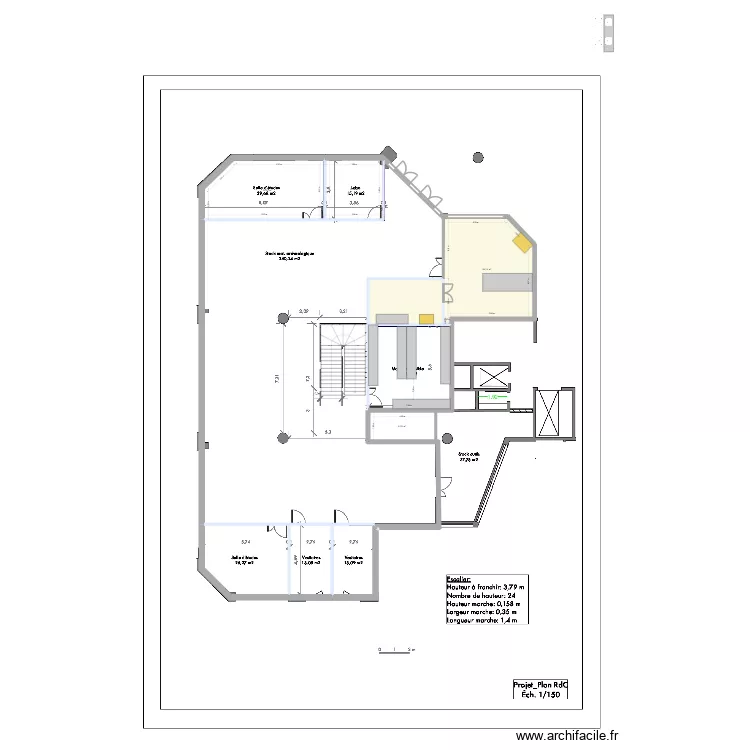 PROJET IVRY. Plan de 9  et 193 m²