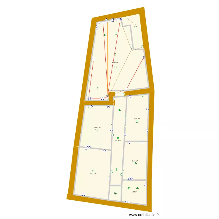projet roujan. Plan de 8 et 94 m² projet roujan. Plan de 8 et 94 m²