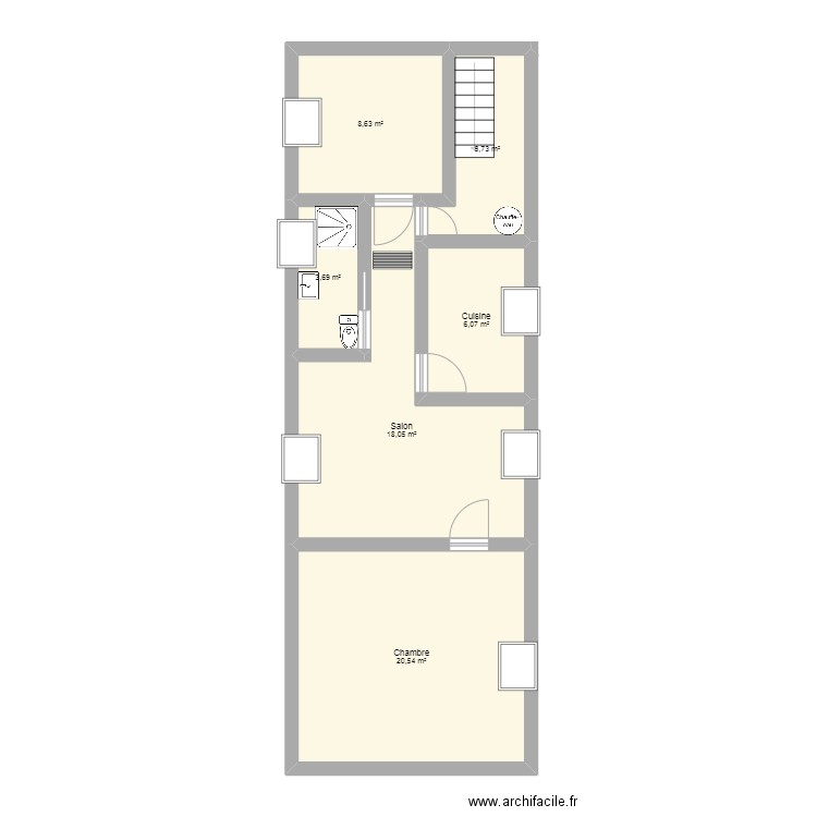 plan 2éme etage viarmes. Plan de 0 pièce et 0 m2