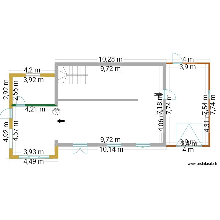 maison. Plan de 0 pièce et 0 m2