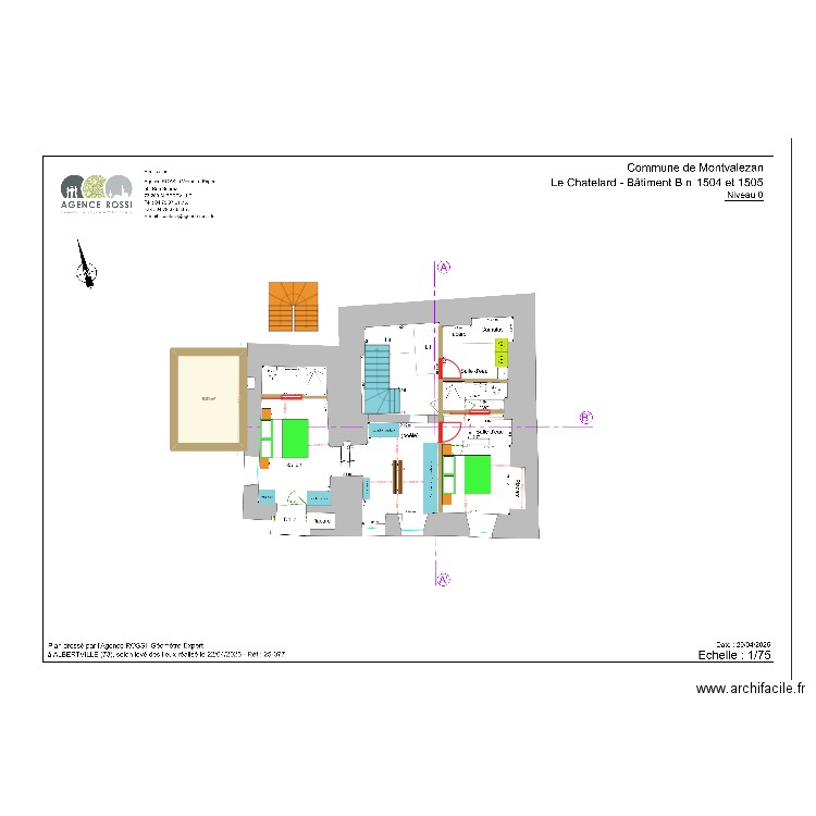 RC CHATELARD GEOMETRE. Plan de 1 pièce et 10 m2
