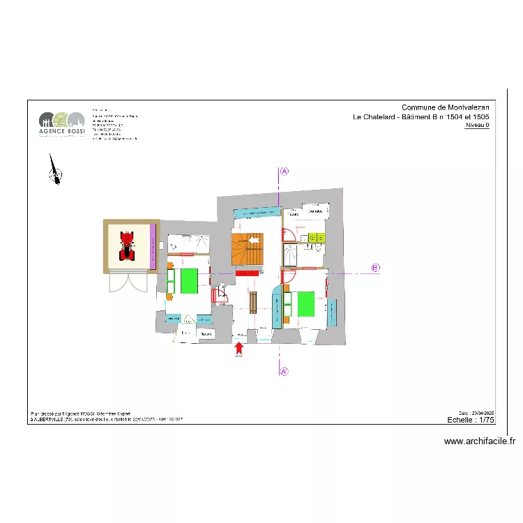 RC CHATELARD GEOMETRE. Plan de 