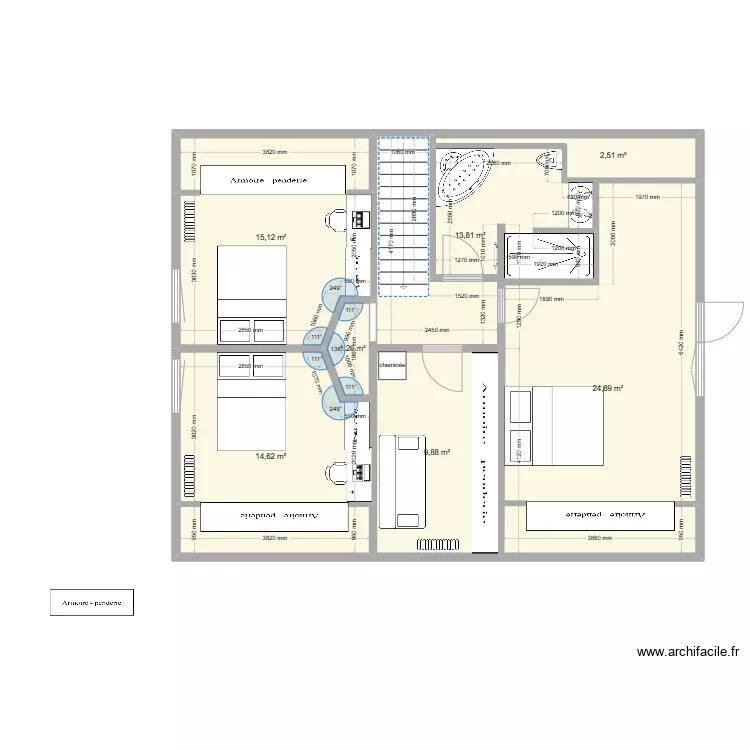 ALEX ETAGE. Plan de 