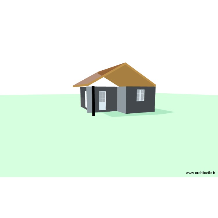 garage 030425 v21. Plan de 2 pièces et 75 m2