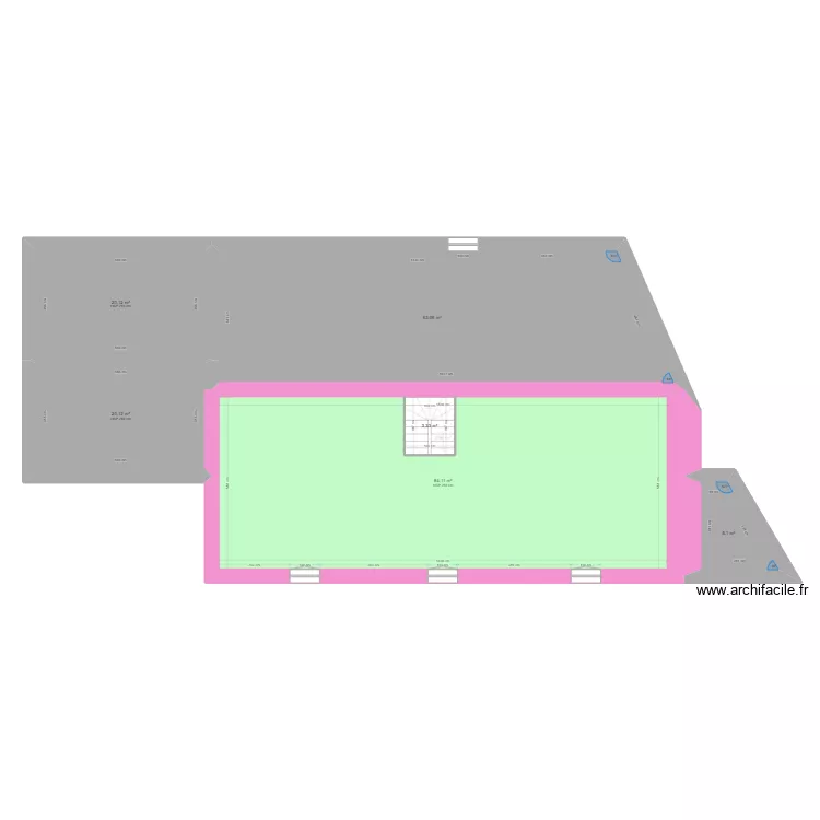 Saint Sulpice - Murs hors cloison . Plan de Saint Sulpice - Murs hors cloison . Plan de