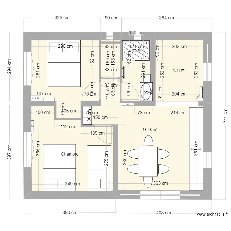 Maison Macon. Plan de 0 pièce et 0 m2