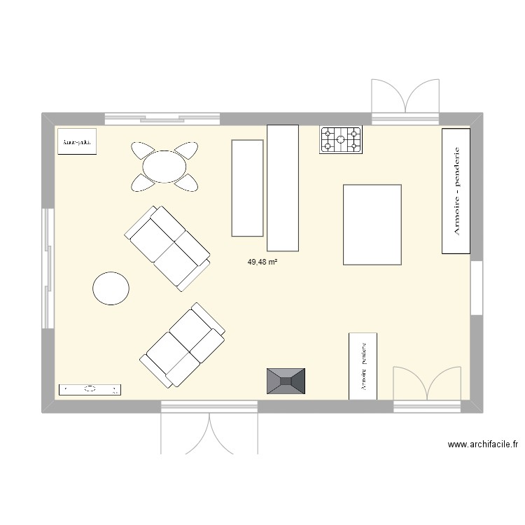 salle a manger. Plan de 0 pièce et 0 m2