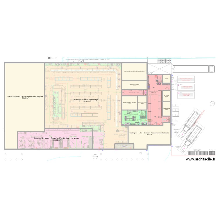 Englos PDG. Plan de 12 pièces et 1611 m2