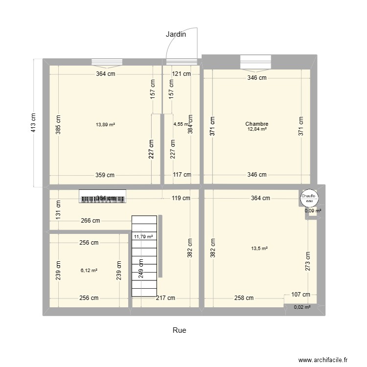 Maison catros RDJ Mars 2024 existant. Plan de 0 pièce et 0 m2