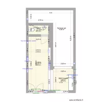 Cuisine + Terrasse + WC - RDC