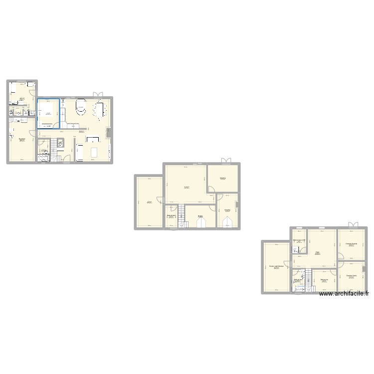 NIORO DU SAHEL. Plan de 19 pièces et 305 m2