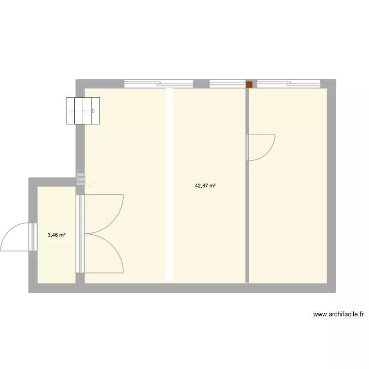 plan avant travaux. Plan de 