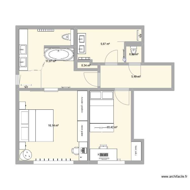 1er étage Parklaan 50 v10. Plan de 0 pièce et 0 m2 1er étage Parklaan 50 v10. Plan de 0 pièce et 0 m2