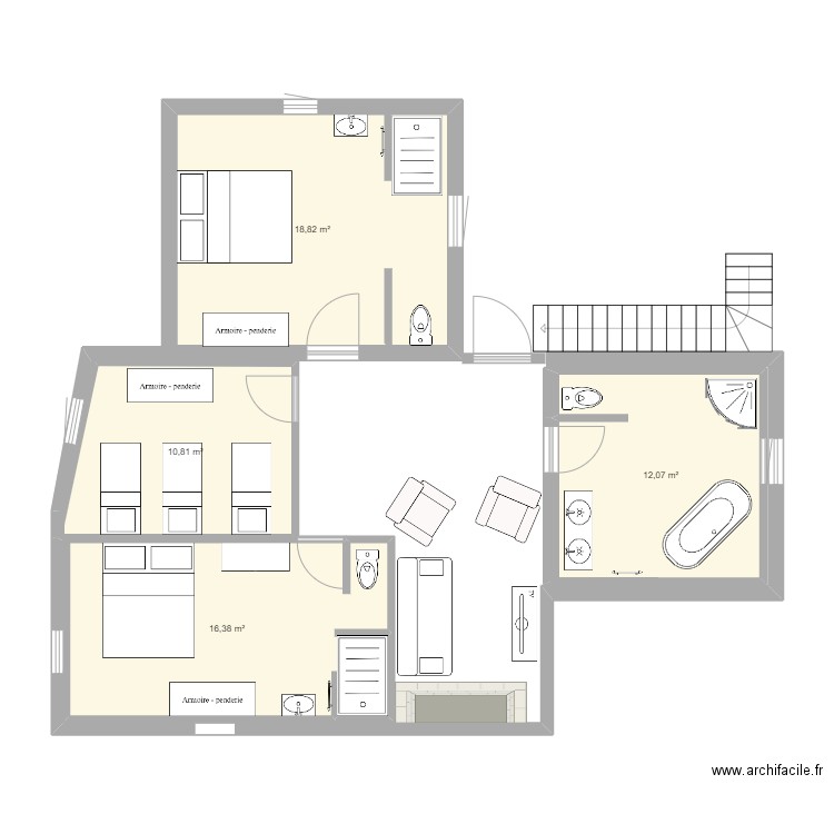 AVECOMBLE. Plan de 0 pièce et 0 m2