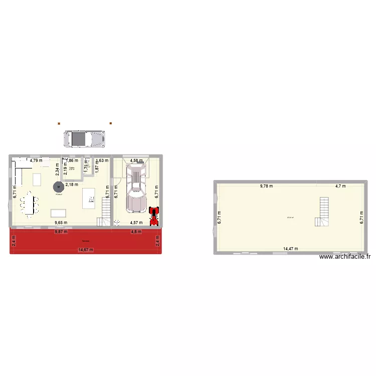 Estavar projet large 3. Plan de 