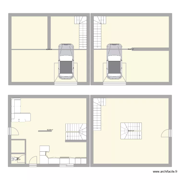 Maison Projet. Plan de 5 et 215 m² Maison Projet. Plan de 5 et 215 m²