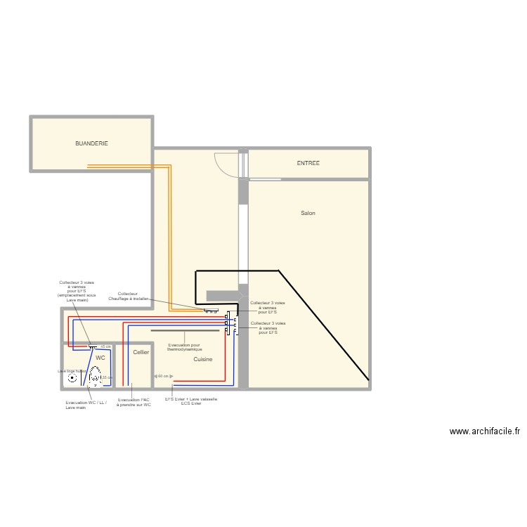 BOUEDEC 2. Plan de 54 pièces et 411 m2