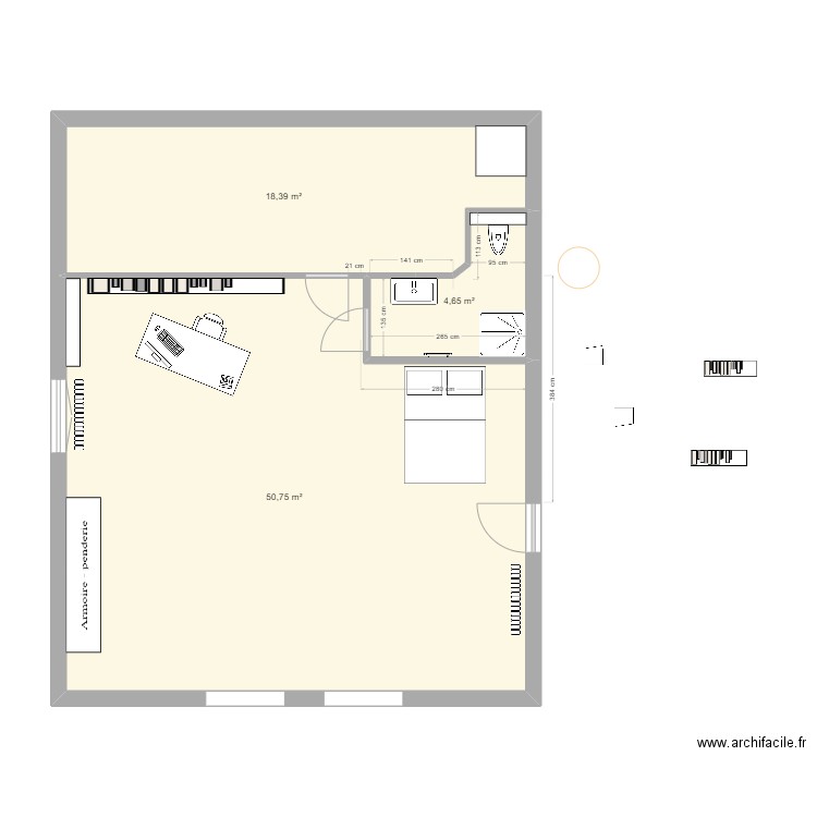 sdb haut 2025_80x80_2. Plan de 3 pièces et 74 m2