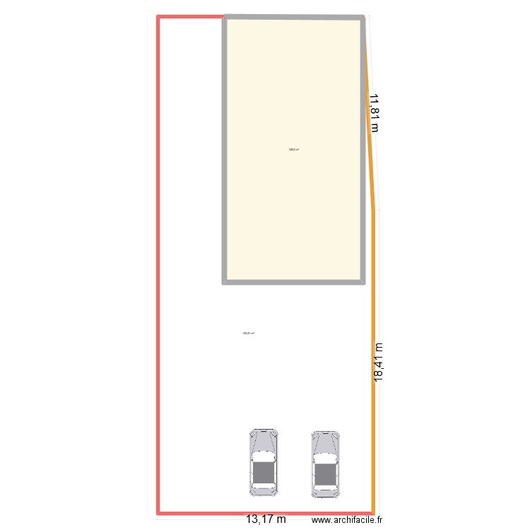 235. Plan de 2 pièces et 371 m2