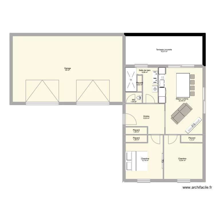 maison. Plan de 12 et 147 m² maison. Plan de 12 et 147 m²