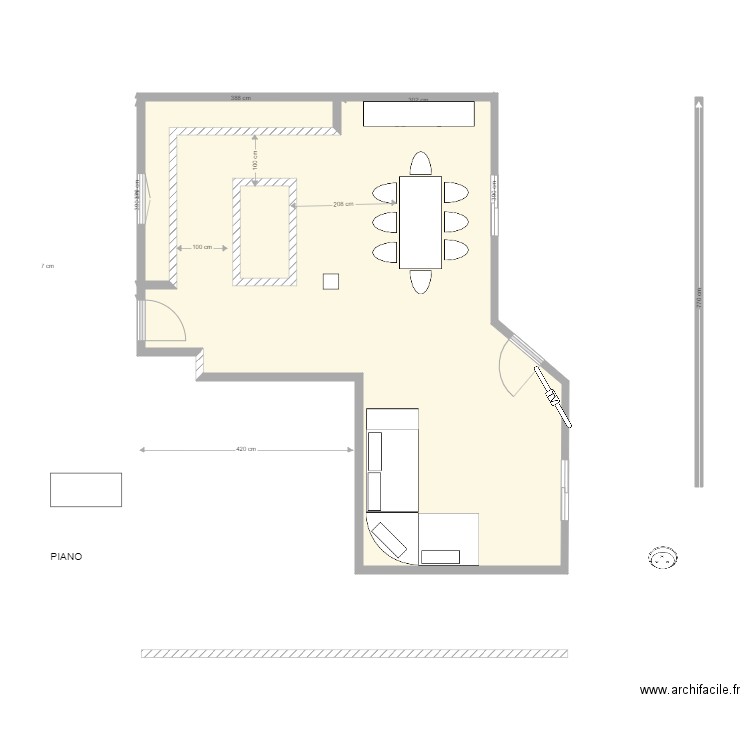 LE FLOCH 2. Plan de 3 pièces et 52 m2