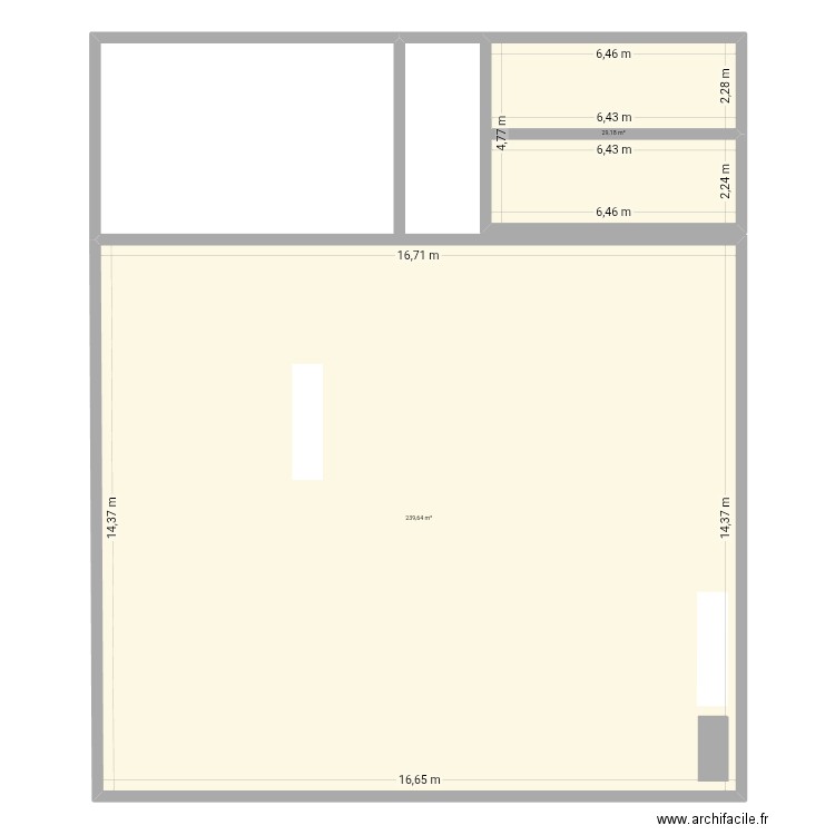 Plan de masse UC orange jarry. Plan de 2 pièces et 269 m2