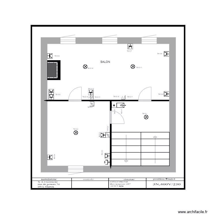 Position Gillard.P ET1 réel. Plan de Position Gillard.P ET1 réel. Plan de