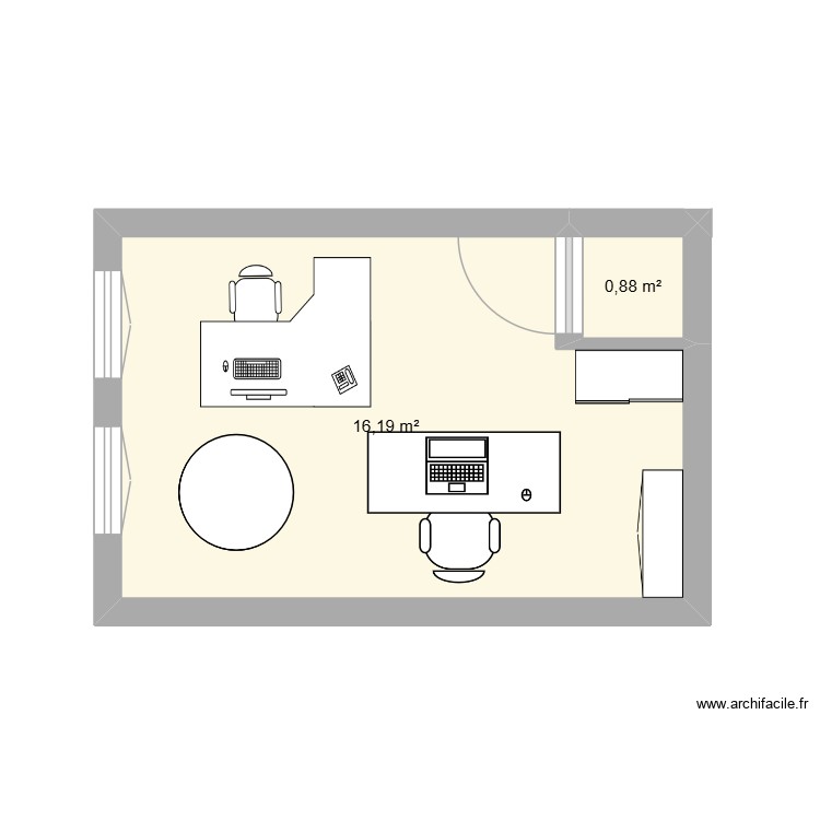 Plan Accueil/Logistique. Plan de 0 pièce et 0 m2