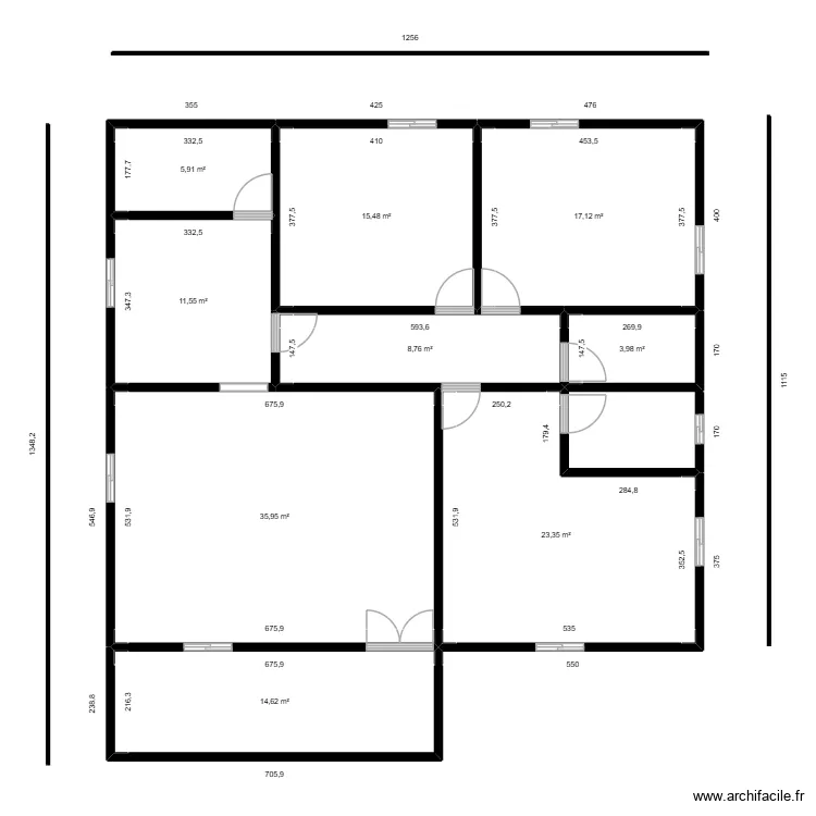ZEZE PLAN. Plan de 9  et 137 m²