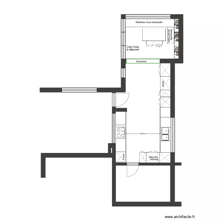 De Prest Cuisine Am&eacute;nagement Cuisiniste. Plan de 0 pièce et 0 m2