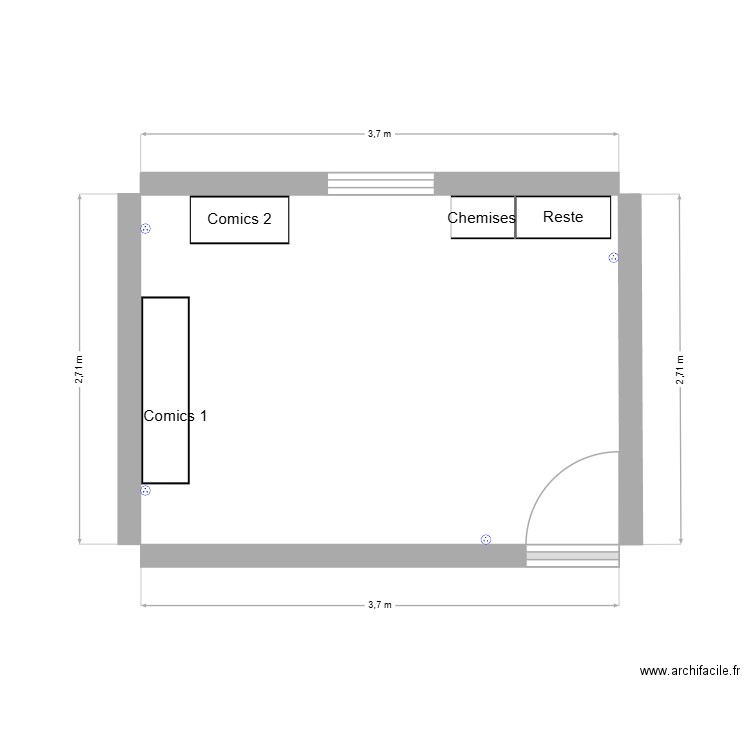 Chambre. Plan de 0 pièce et 0 m2