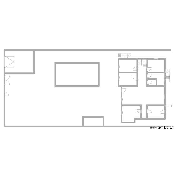 BARNAUD rdc. Plan de 10 pièces et 198 m2