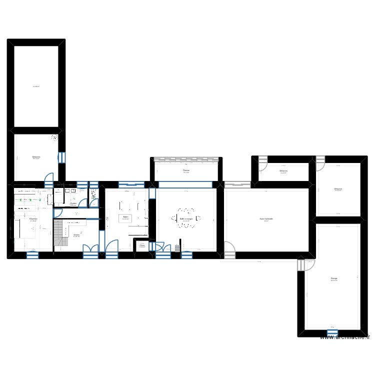 Domaine Tournoisis. Plan de 11 pièces et 214 m2