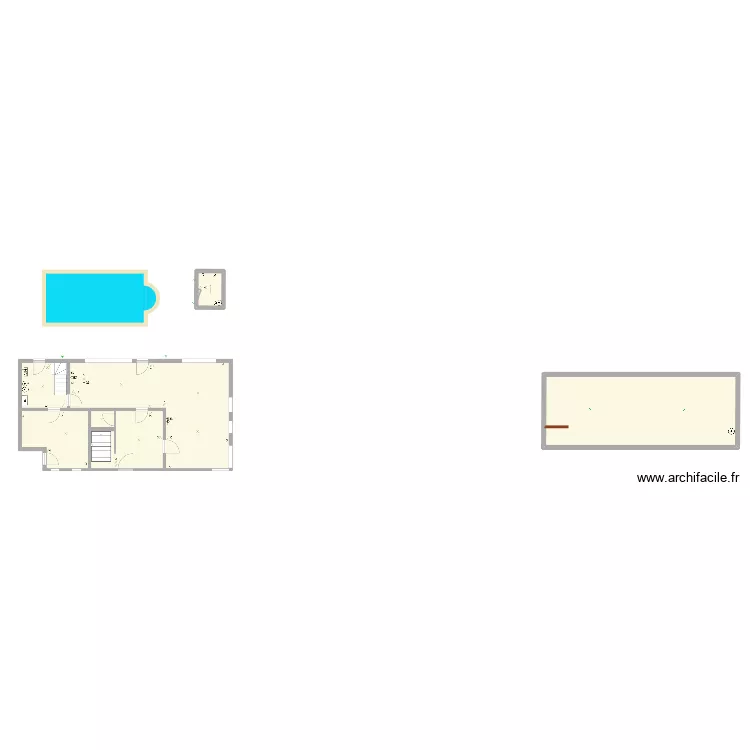 REZ TFE. Plan de 2  et 93 m²