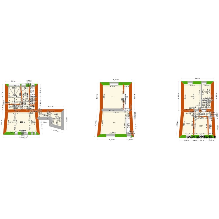 verdun chateauneuf du pape. Plan de 19 pièces et 171 m2