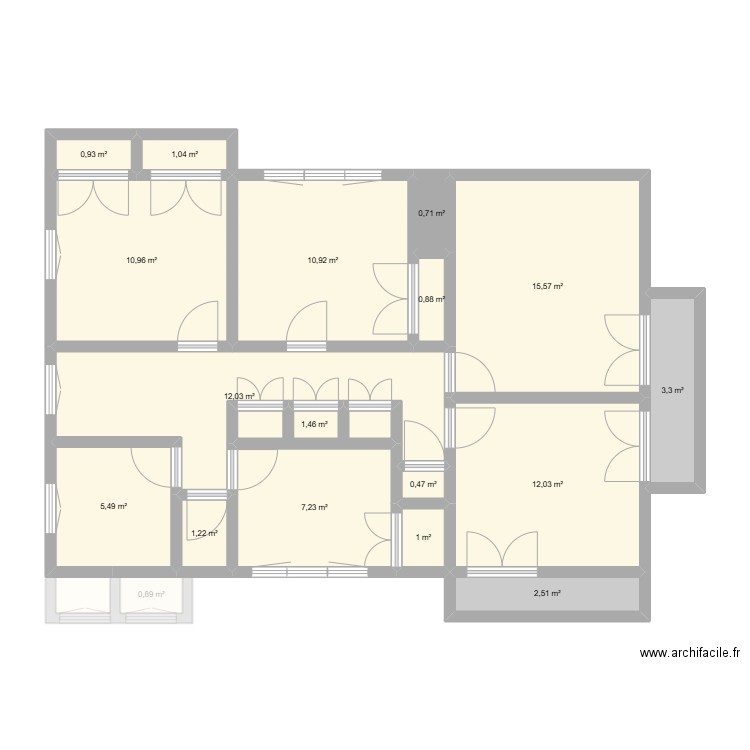 LERAILLER - BOURGTHEROULDE. Plan de 32 pièces et 258 m2